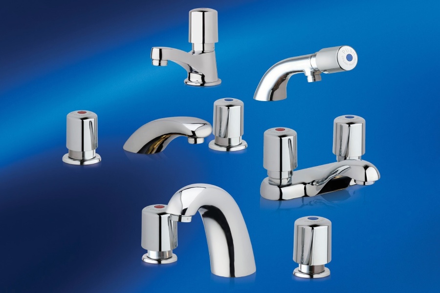 Low-Flow MVP Metering Faucets with Modern Push Handle Introduced by ...